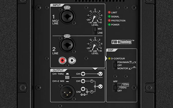 Yamaha DHR Series: Easy-to-use Onboard 2-Channel Mixer